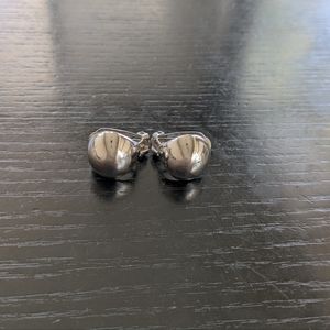 Vintage Silver Tone Clip On Earrings